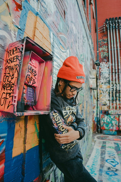 Graffiti Galaxy Sweatsuit – Washed Black