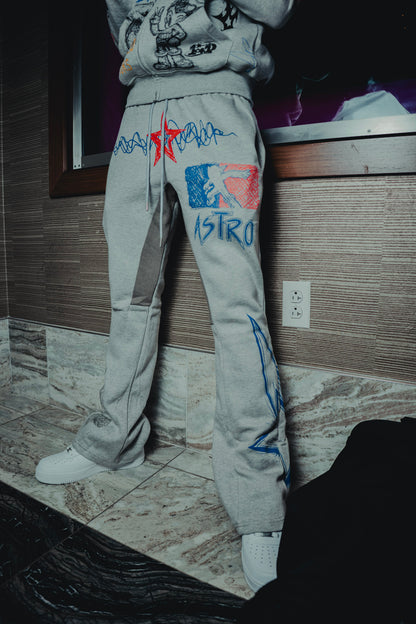 Astro "Life Tour" Graphic Hoodie Set - Grey